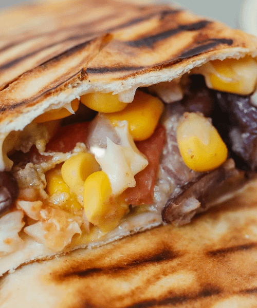 Cheesy Veggie Quesadilla for toddlers
